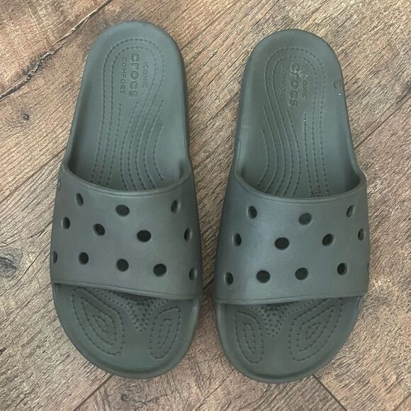 Crocs Baya Slides Women’s size 9 ( Men’s 7 ) Grey - Picture 4 of 8